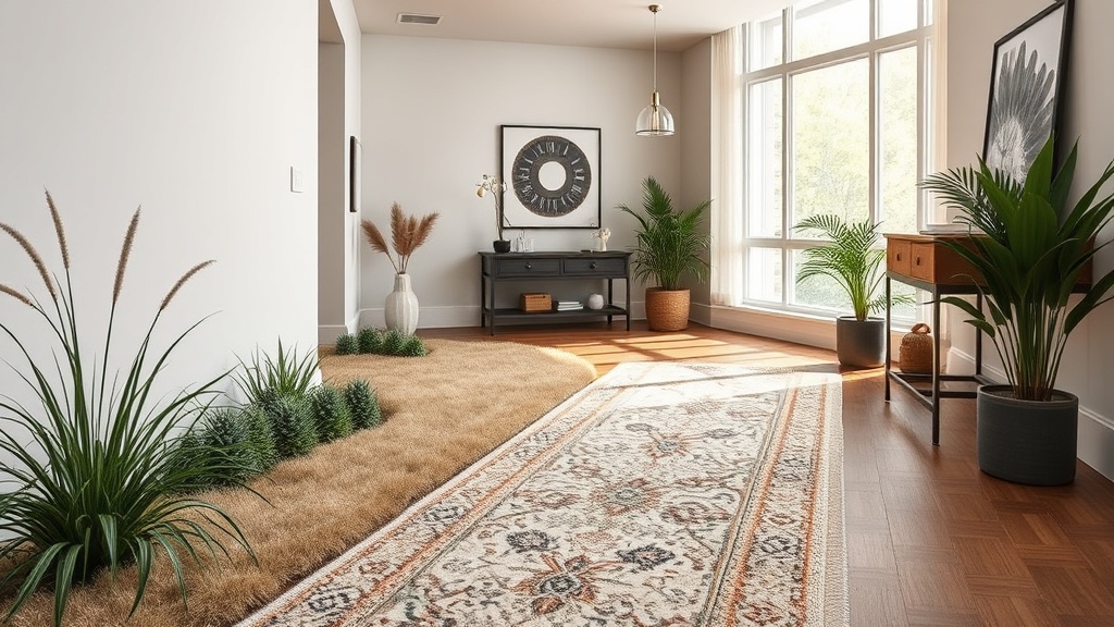 Runder Teppich im Wohnzimmer richtig einsetzen: Zonen schaffen, Wege freihalten,
